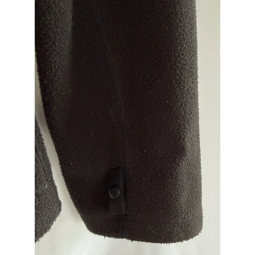 The North Face Mens Full Zip Fleece Jacket Black Mock Neck Size‎ Medium M
